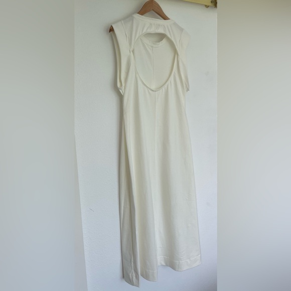 NWOT Free People Beach Simone Midi Dress Womens Medium Off White Cut Out Back - Picture 6 of 14